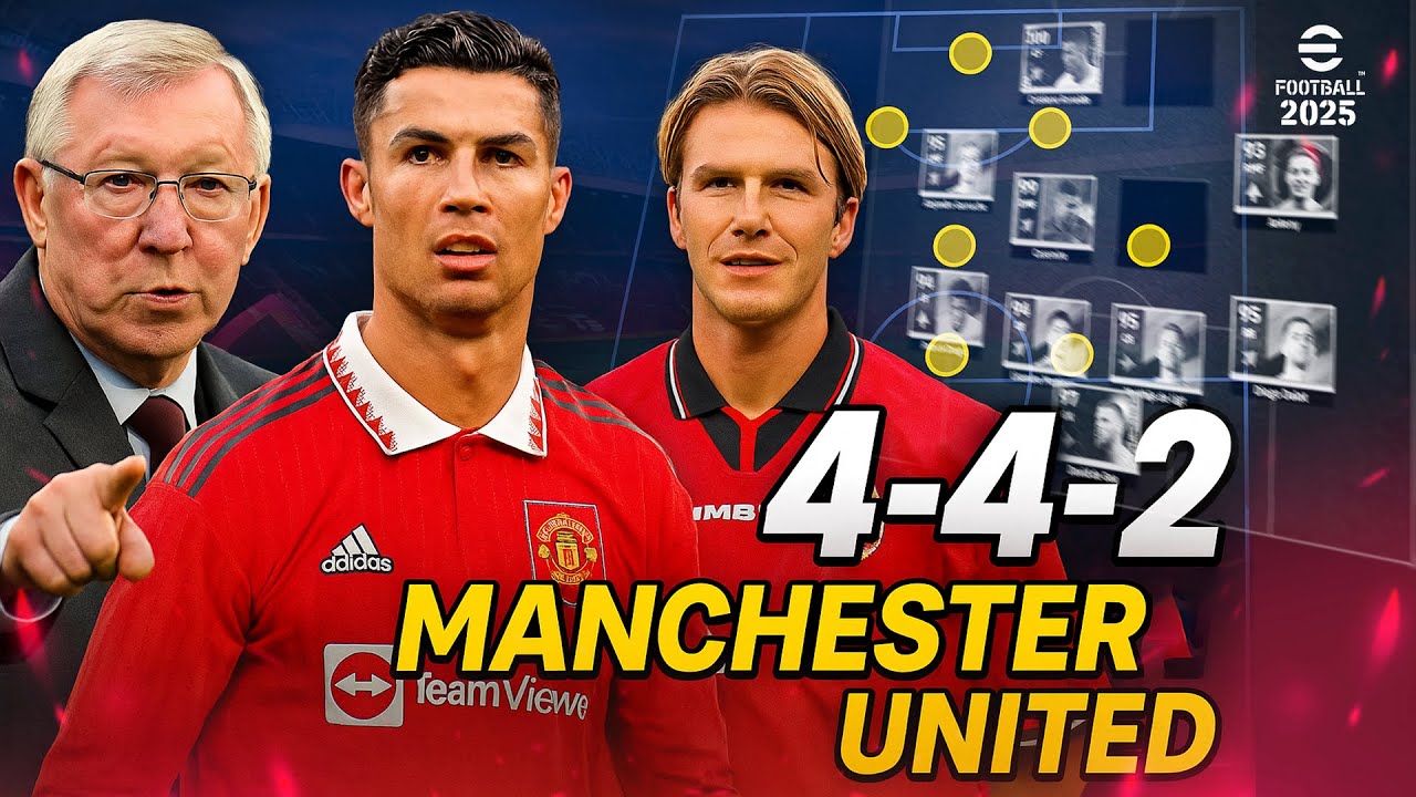 I Tried eFootball 2025's NEW 4-4-2 Tactics with Manchester United Here's What Happened