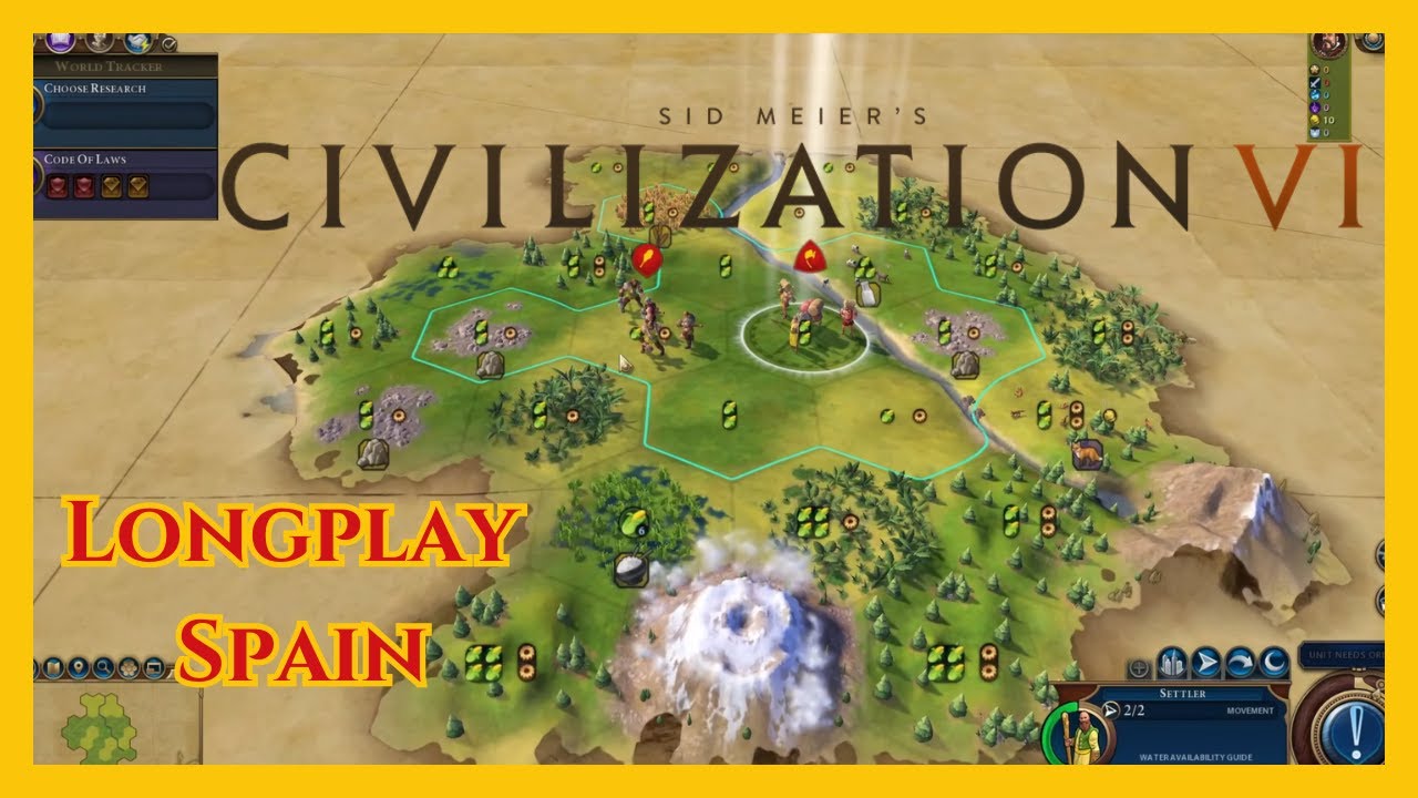 Civilization 6 - Longplay - Spain - Religion Game (No commentary)