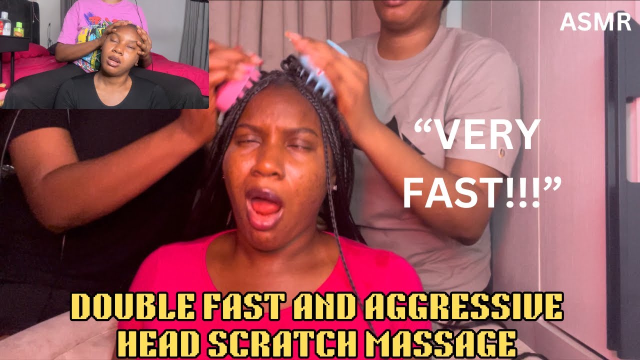 ASMR FAST & AGGRESSIVE HEAD SCRATCH MASSAGE