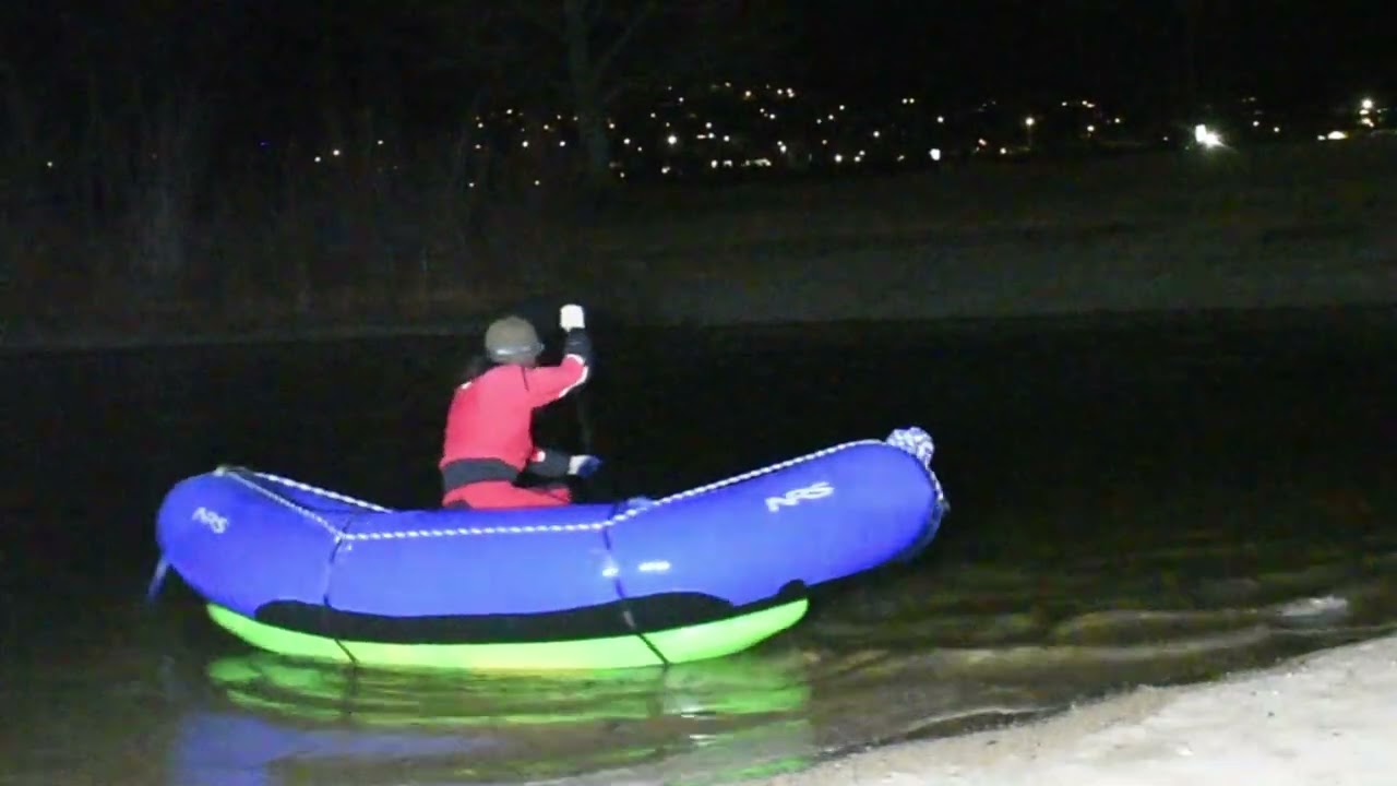 KAYAK UNDER RAFT!  R1 Raft Design! EXPERIMENT!