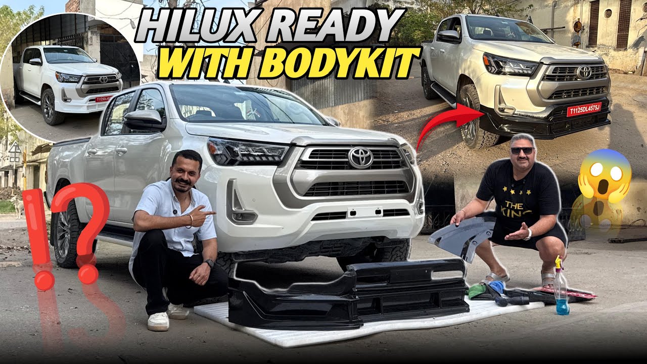 HILUX READY WITH BODY KIT | Hilux ko Land Cruiser Bana Diya | #hilux #modified #modification #4x4 