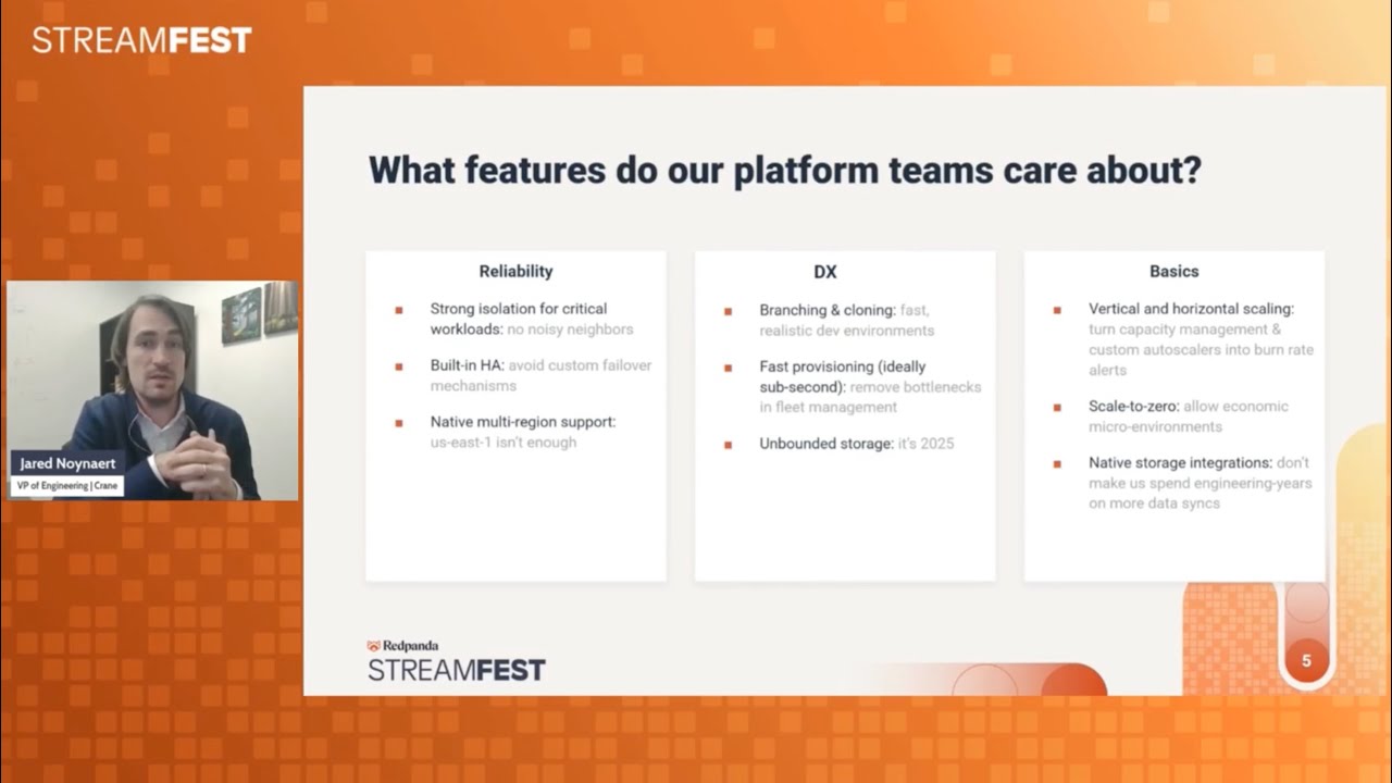 Customer Session (Crane Worldwide Logistics): Catching up Kafka - Serverless Streaming in 2025