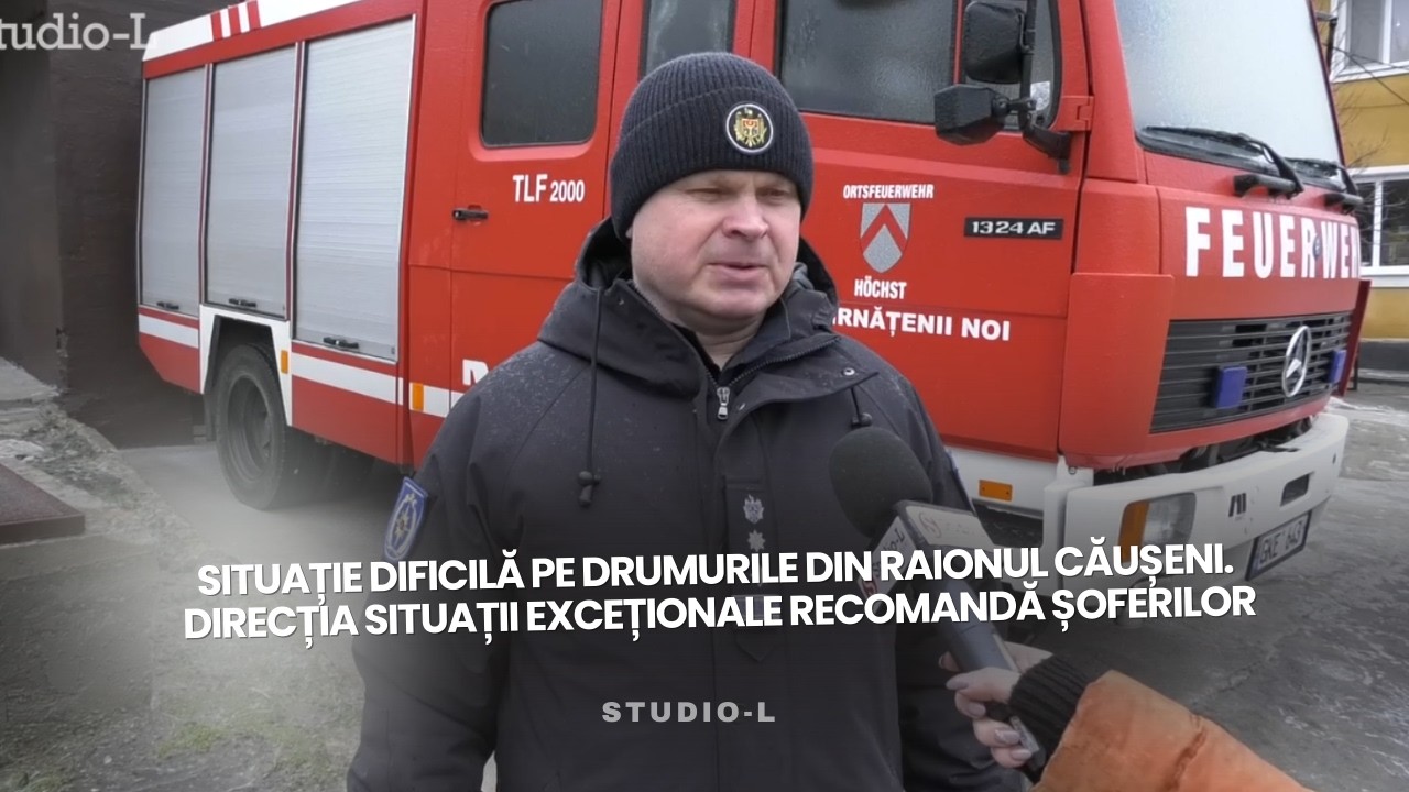 Situație dificilă pe drumurile din raionul Căușeni. Direcia situații exceționale recomandă șoferilor