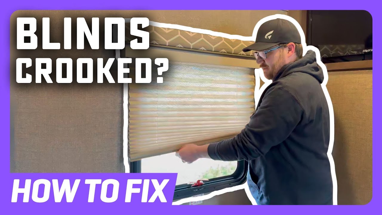 How to Fix RV Venetian or Mini-Blinds | Easy DIY RV Pleated Shades Repair | Easy RV Window Fix