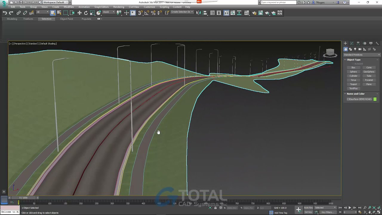 InfraWorks 360, Civil 3D and 3ds Max