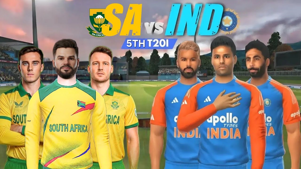 5th T20i 🏏 | SA tour of IND 2025🏆| Enhanced Graphics✨️ | Highlights #rcupdate