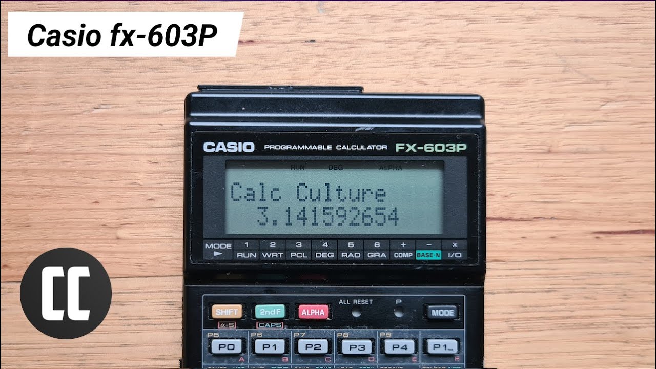 Casio fx-603P Scientific Calculator from 1990