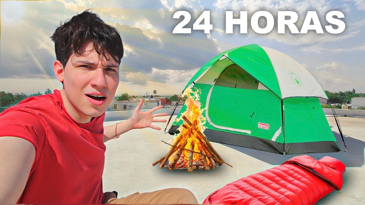 24 HORAS SOLO EN MI TECHO *me cae una tormenta de arena*