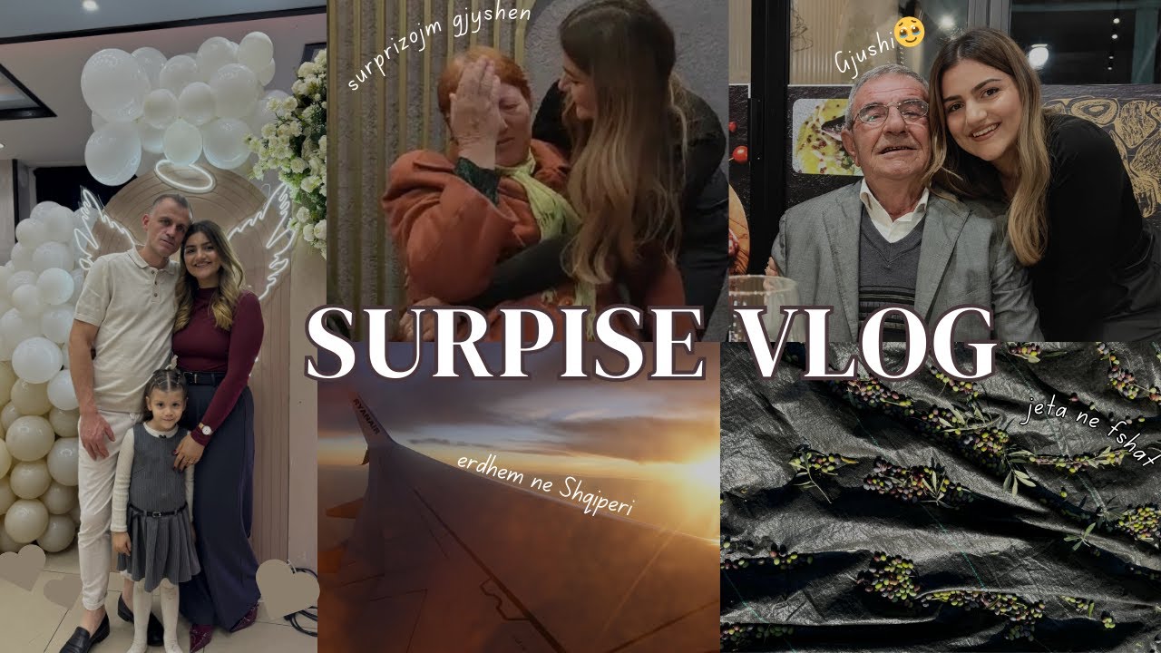 Surpriza plot emocione per gjyshen ne Shqiperi 🥹 || ALBJONA