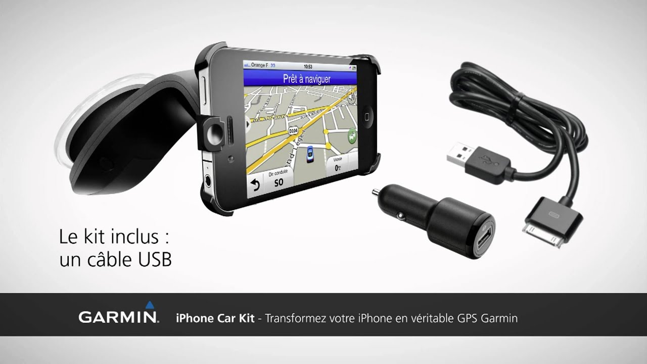 iPhone Car Kit avec Garmin StreetPilot