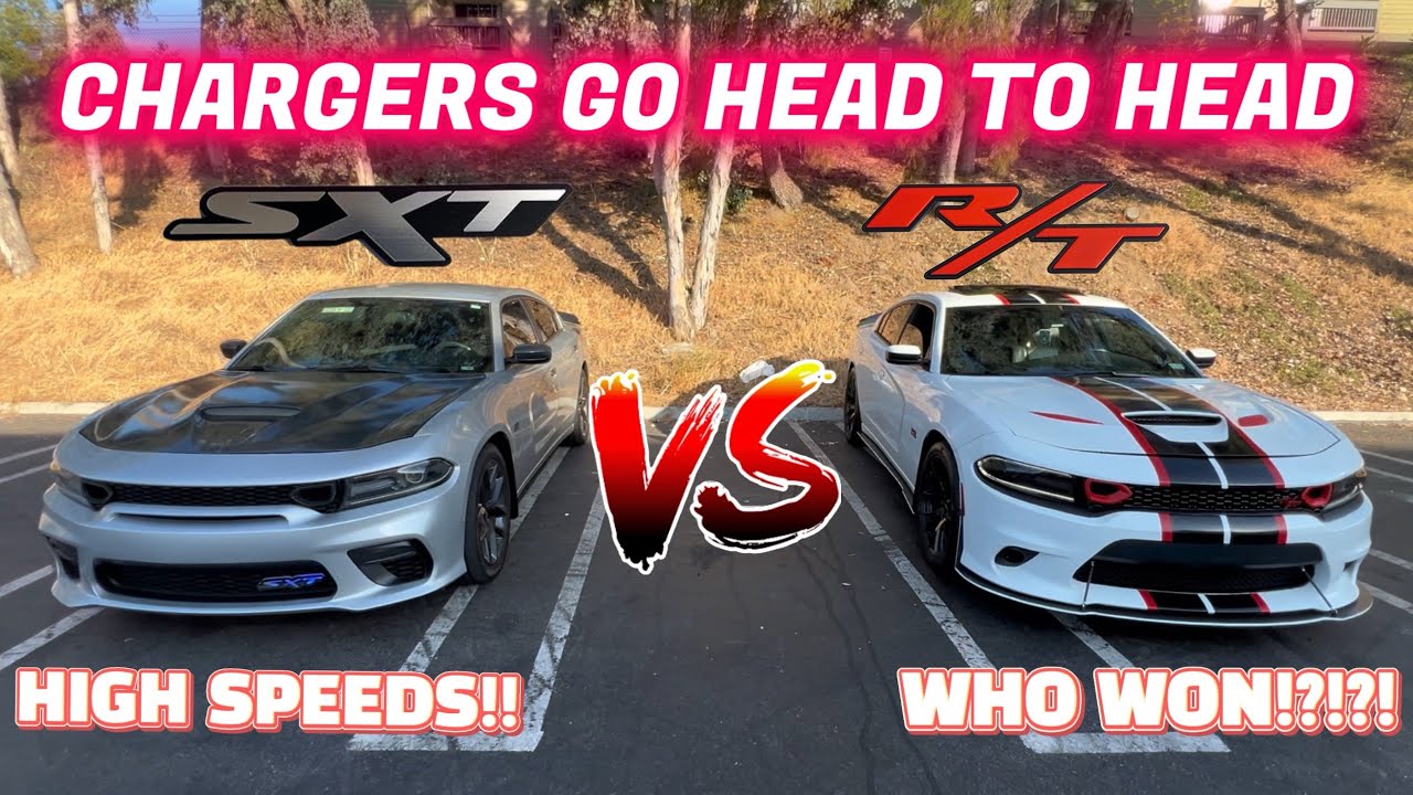 Dodge Charger SXT vs Dodge Charger RT - street racing
