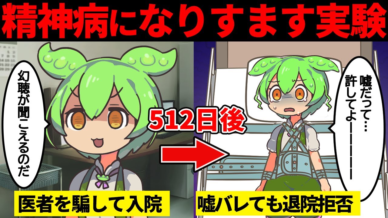 【実話】精神科医はなりすまし患者を見抜けるのか検証した結果【ずんだもん＆ゆっくり解説】