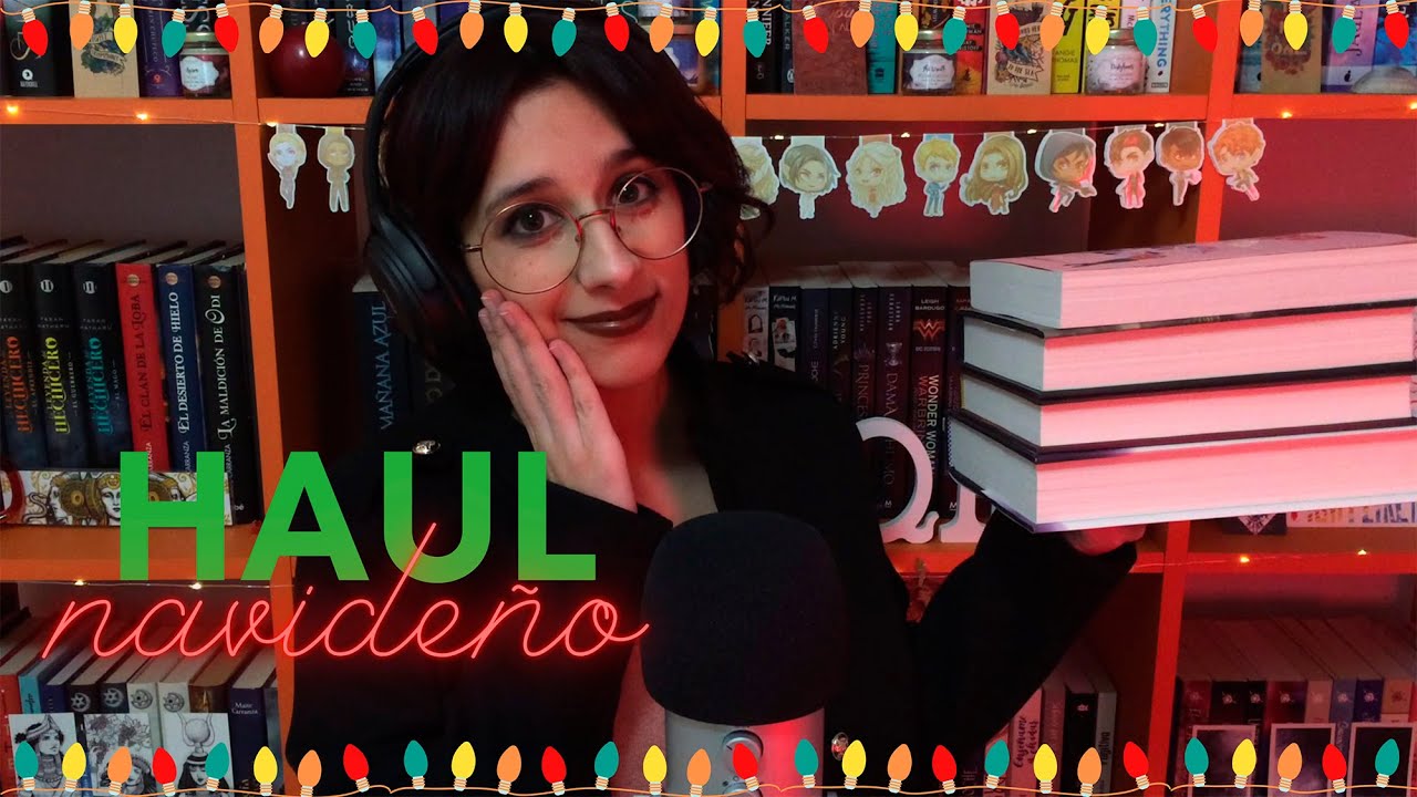 Booktube ASMR | 📚 BOOK HAUL Navideño 🎄 9 LIBROS 😱