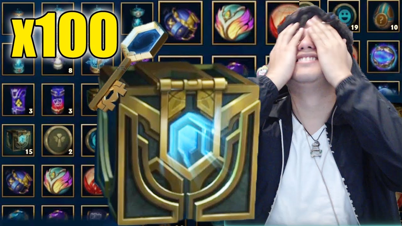 ABRI 1 AÑO DE COFRES AHORRADOS en LOL, ¡MAS DE 100 COFRES! League OF Legends