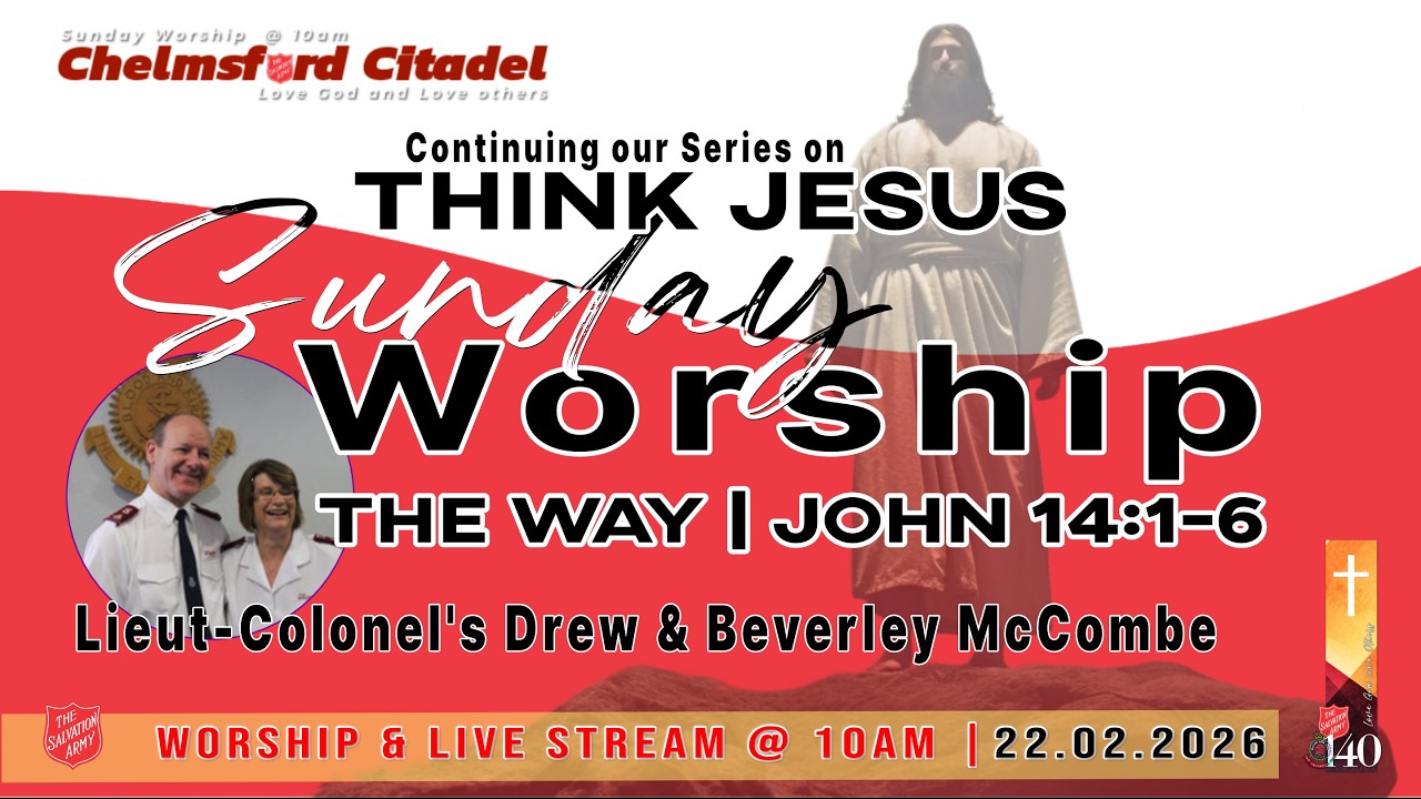 Live Stream Worship 22.02.2026 from The Salvation Army - Chelmsford (UK) 10am