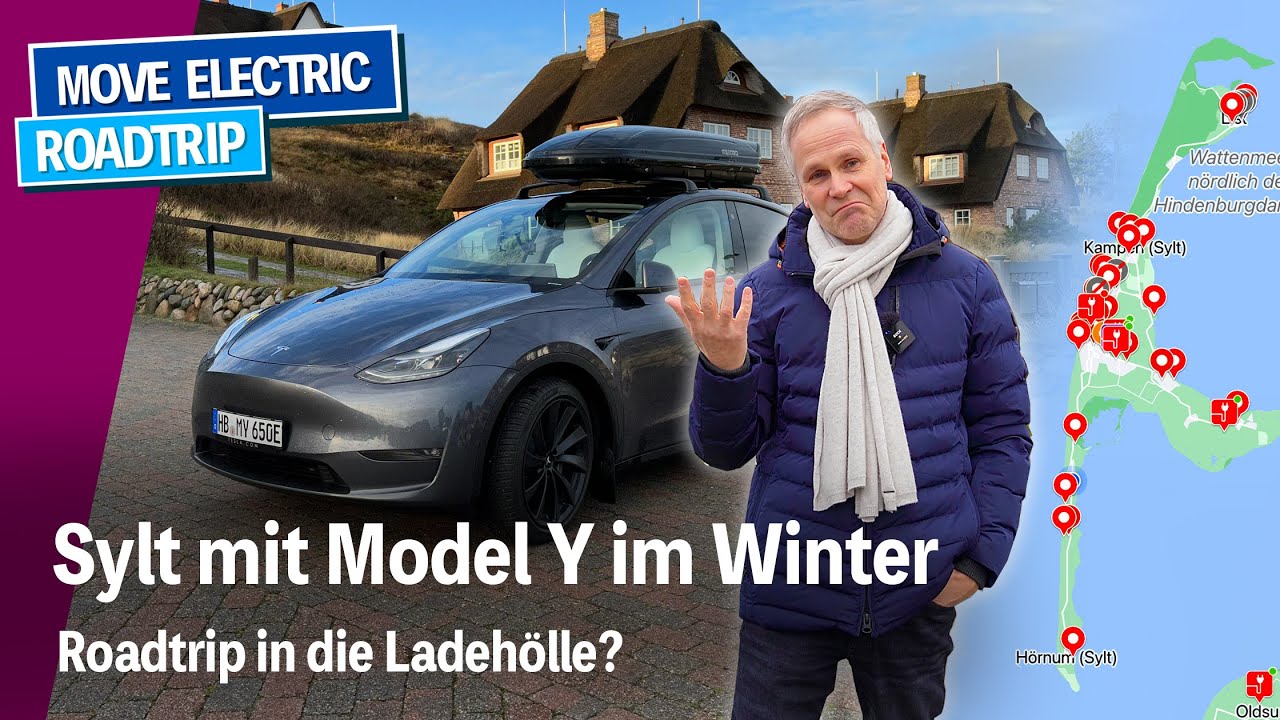 Mit dem Tesla Model Y im Winter nach Sylt - Roadtrip in die Elektroauto-Ladehölle?