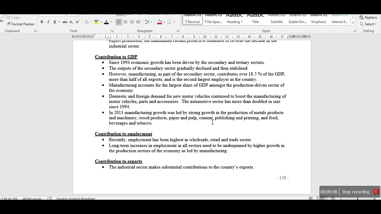 Industrial development:  Definition and Reasons