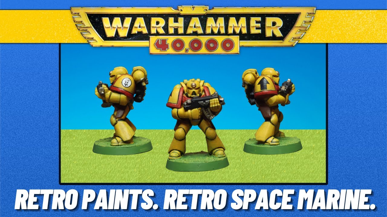 I Painted a Retro Imperial Fist with Retro Paints!