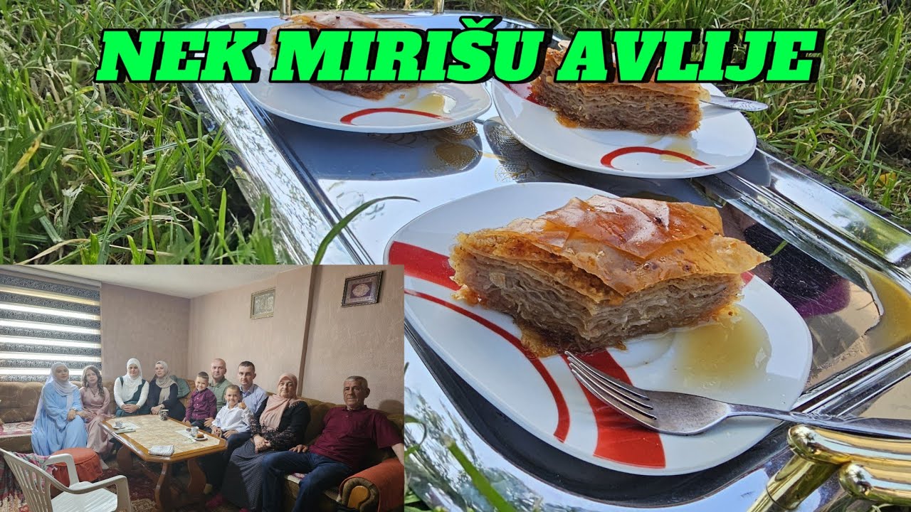 BAJRAMSKI ( jutarnji ) doručak i kahva kod RODITELJA💚. BAKLAVA nezaobilazna🥰Dijeljenje kurbana💚💚💚@‼️