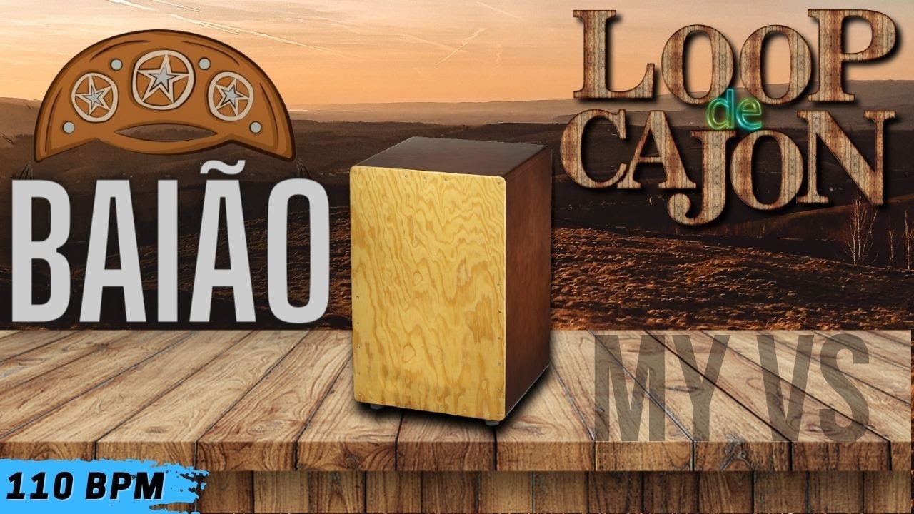📦 LOOP de CAJON [ BAIÃO ] para TOCAR e COMPOR | bpm 110 loop drums