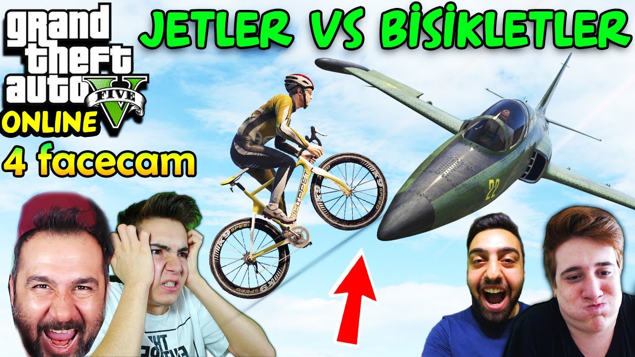 JETLER vs BİSİKLETLER-4 FACECAM | EKİPLE GTA 5 ONLINE
