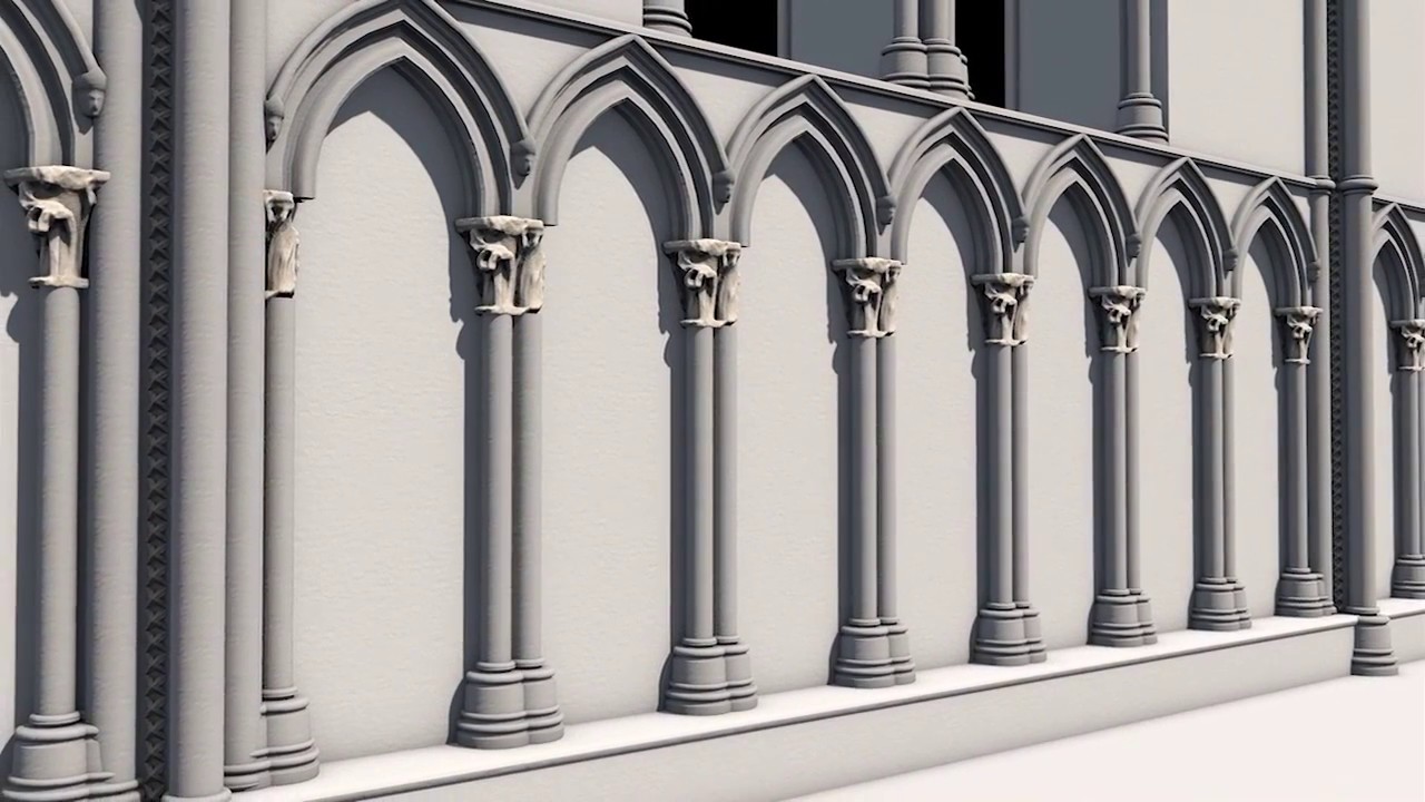Crowland Abbey - stone fragments 3D visualisation