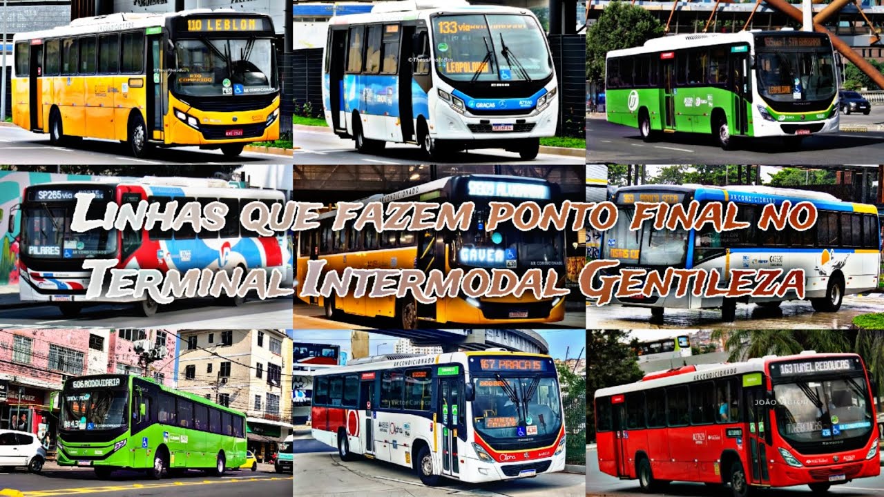 Linhas que fazem ponto final no Terminal Intermodal Gentileza (HD)
