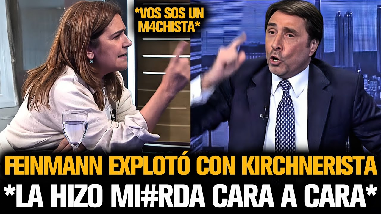 FEINMANN EXPLOTÓ CON KIRCHNERISTA Y LE DIJO DE TODO EN LA CARA