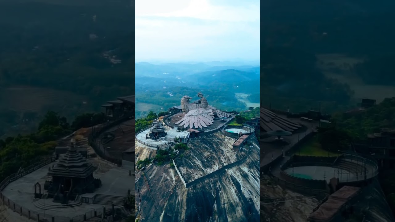 Jatayu Earth Centre Kollam #jatayuearthcenter #jatayu #jadayu #drone #droneshots #kerala #dji nature