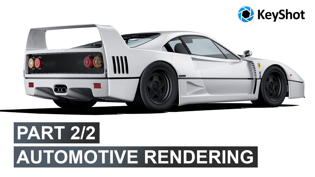 KeyShot Tutorial: How to Create Automotive Render Part 2/2