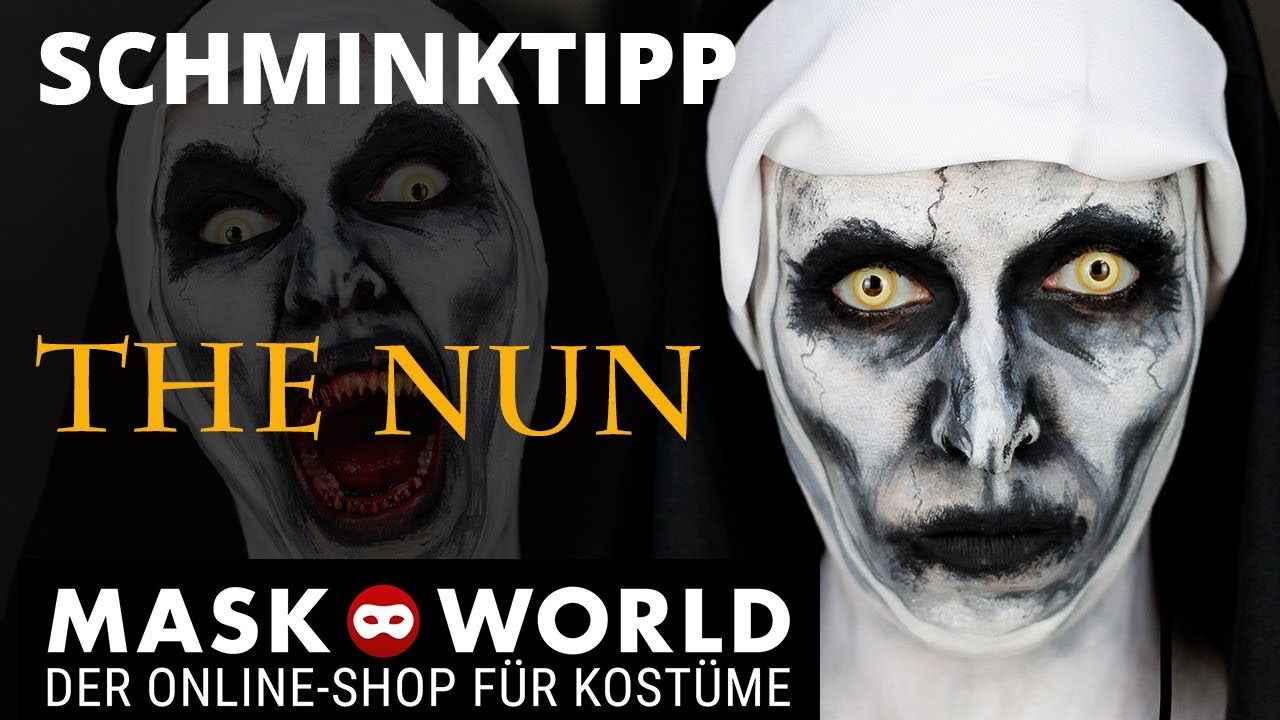 The Nun - Valak Horror Nonne Make-up Tutorial | Halloween Make-up Schminkanleitung