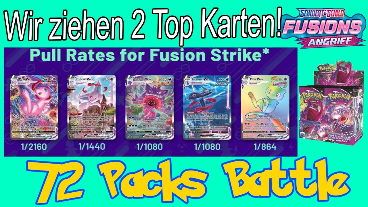 Pok&eacute;mon Fusions Angriff - wir ziehen 2 Top Hits im 72 Packs Display Battle!!!