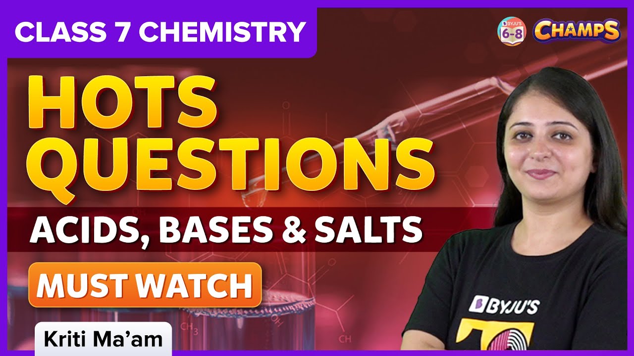 Acids, Bases and Salts | HOTS Questions | Class 7 | Science | BYJU'S