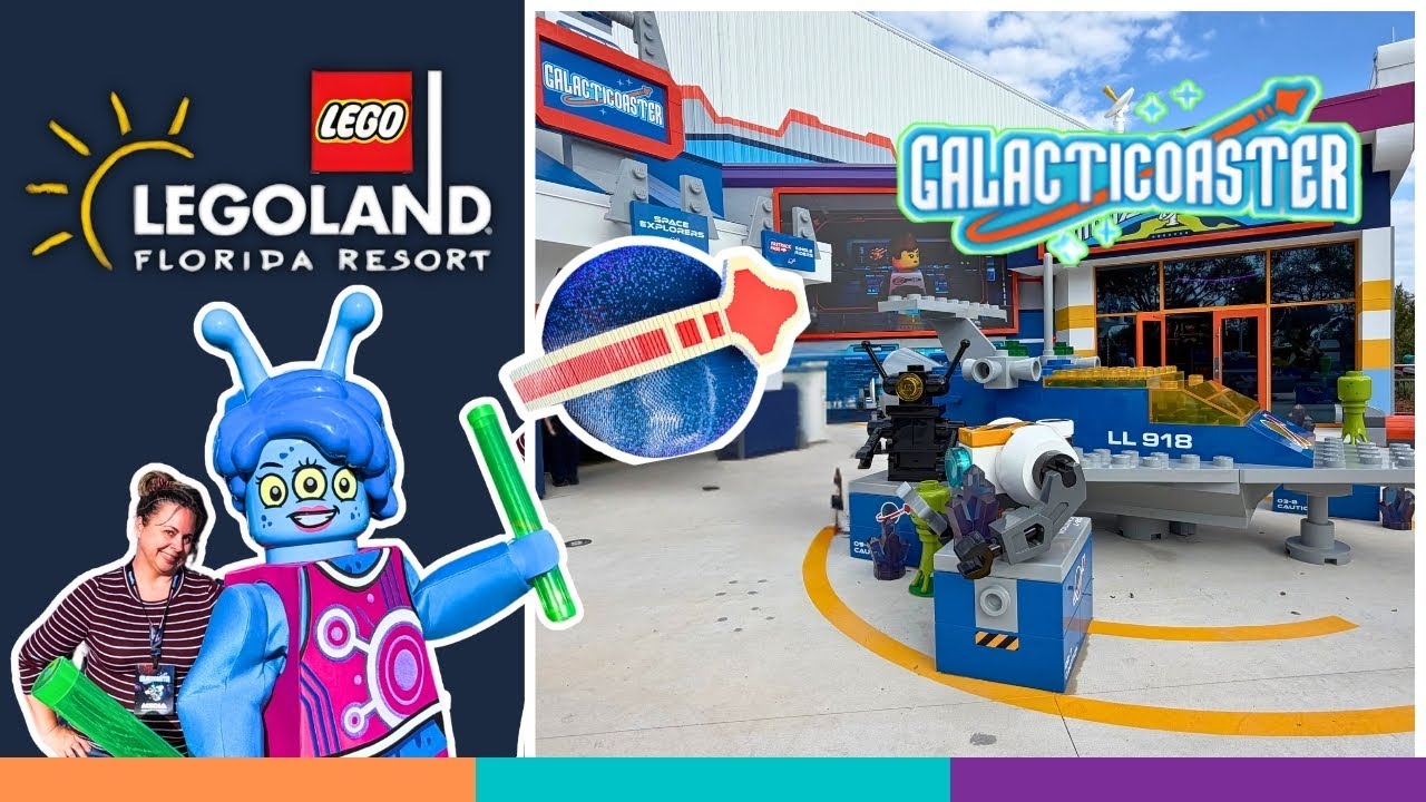 Galacticoaster LEGOLAND Florida Full POV & Merch Tour