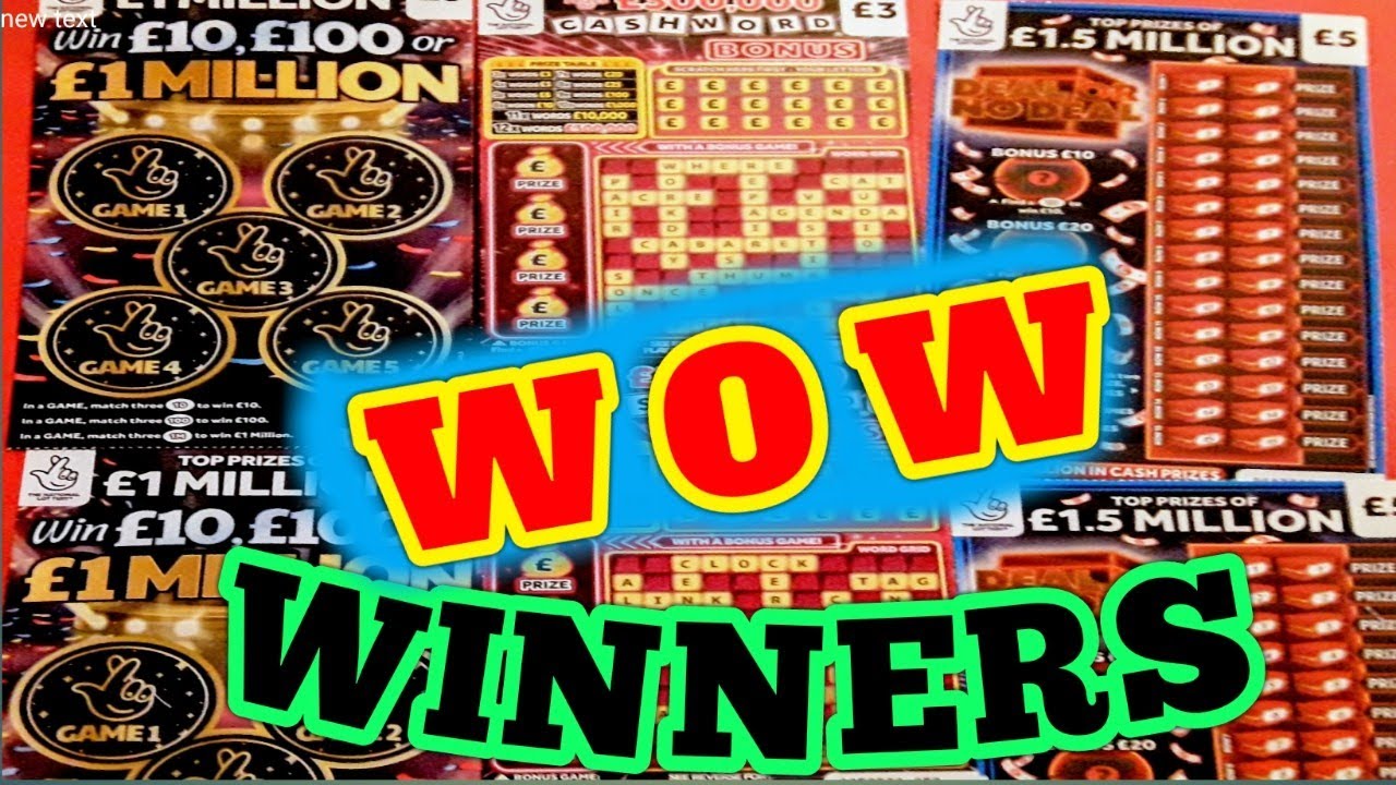 Wow!...W.I.N.N.E.R...CASHWORD BONUS....DEAL or no DEAL..GRID of FORTUNE...£10/£100/£1 MILLION ..