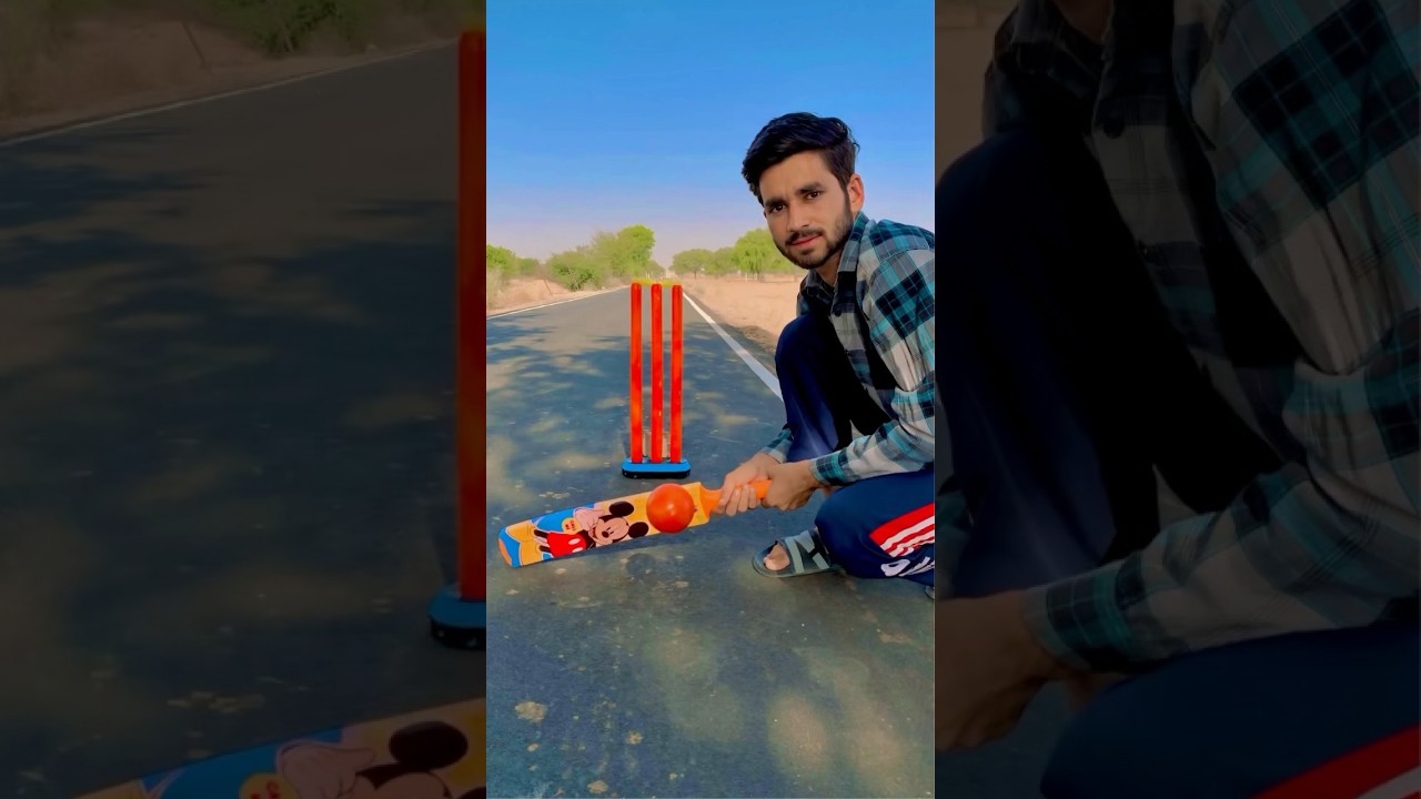 Cricket Kit Set 3 Stumps with 1 Bat and 1 Ball for Playing Perfect Cricket Combo#cricketkit
