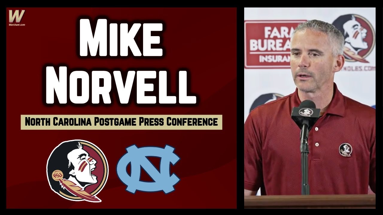 Mike Norvell North Carolina Postgame Interview | UNC 35, FSU 11 | FSU Football | Warchant TV #FSU