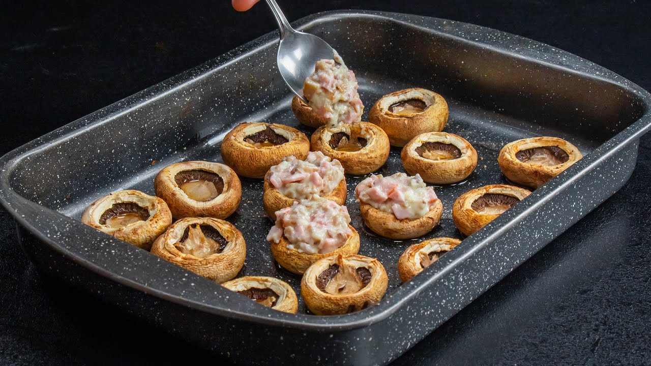 Recept p&aring; fyllda champinjoner med otroligt l&auml;cker fyllning