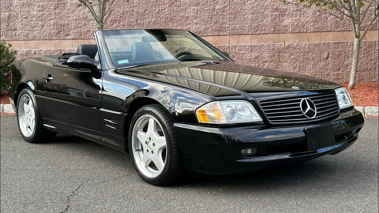 2002 Mercedes-Benz SL500 Triple Black Pano Walk around video 4/24/24
