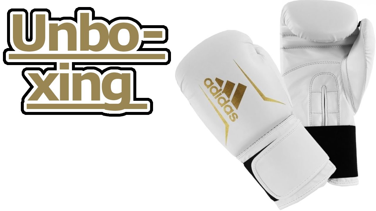 Adidas Boxhandschuhe Speed 50 16 oz wei&szlig; unboxing video
