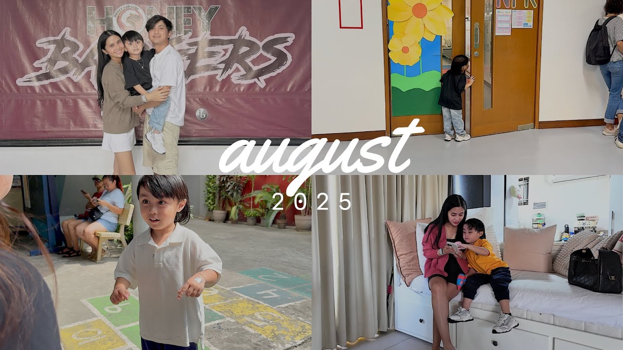 august 🤍 2025 new routine, health supplements i take, alexei's first day of school | Anna Cay ♥