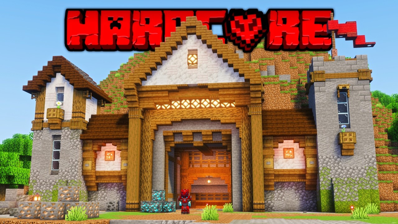 I Built The PERFECT Mine in Hardcore Minecraft