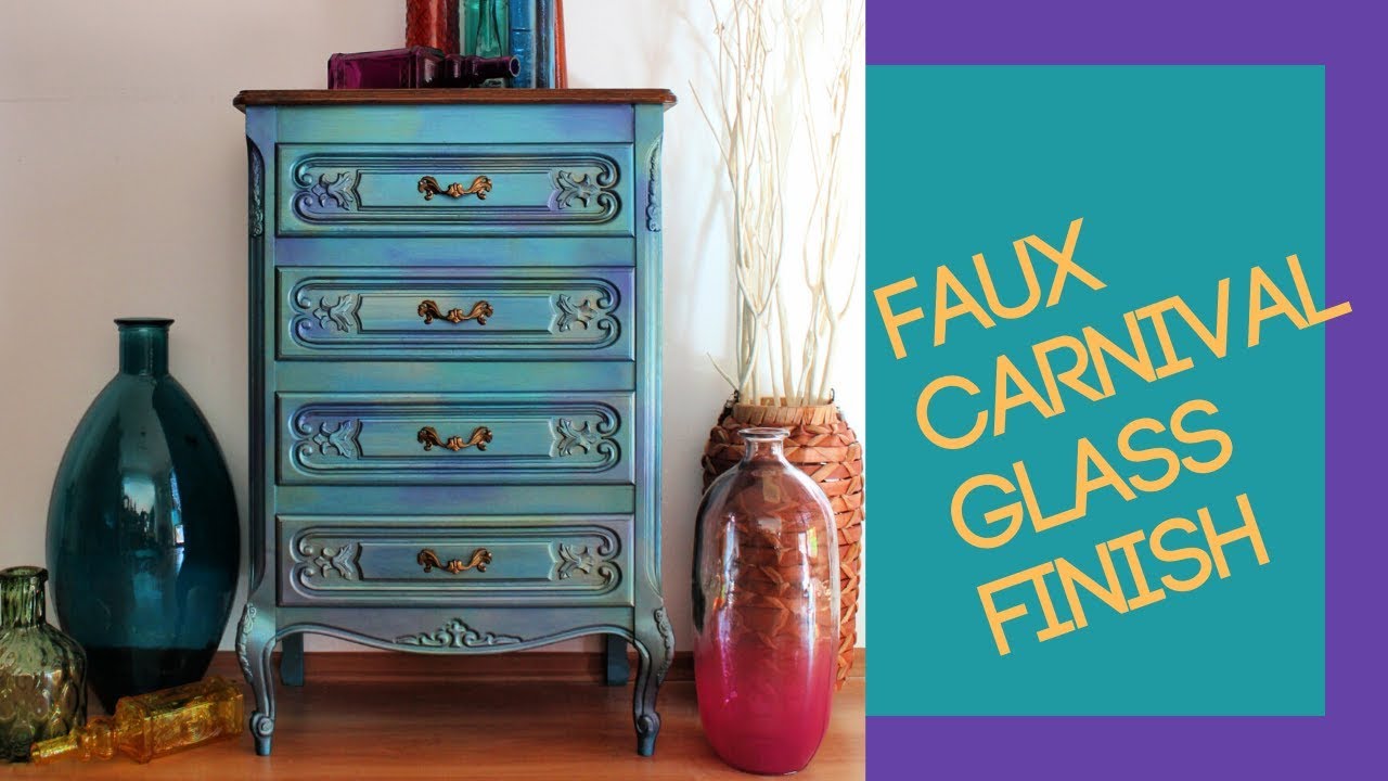 Easy And Beautiful Faux Carnival Glass Technique