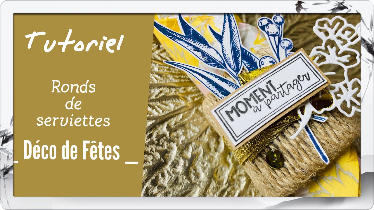 DIY {Tuto} Ronds de serviettes-SCRAPBOOKING