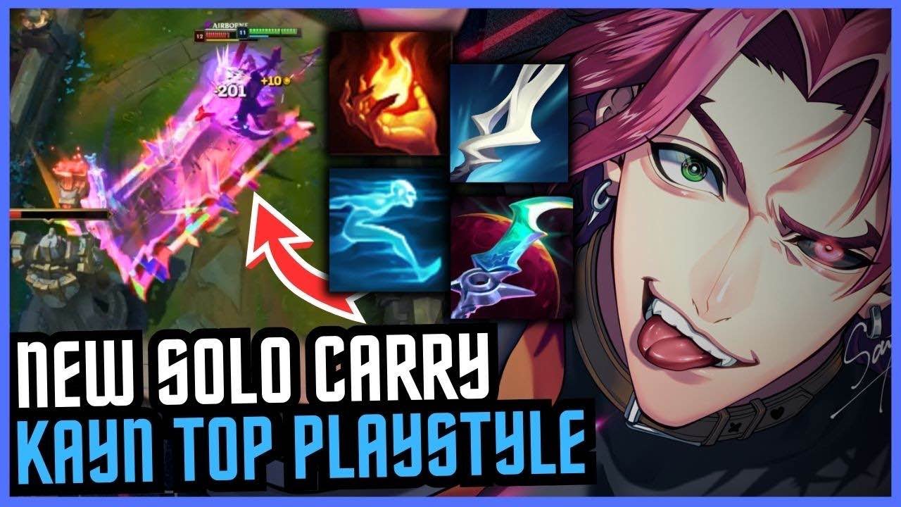 *NEW* KAYN TOP SETUP HARD SOLO CARRIES EVERY GAME! (1 COMBO 1 KILL)