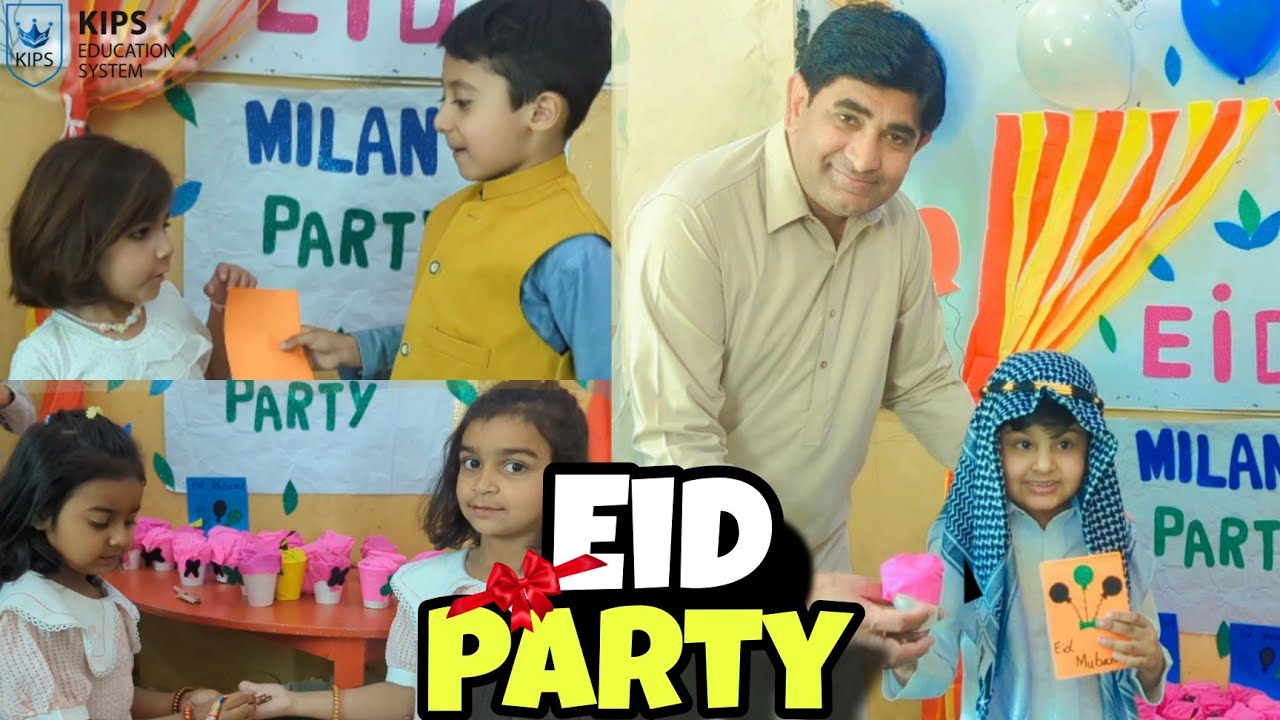 Children Celebrate Eid Milan Party at School|Joyful Eid Festivities and Fun|KIPS School Kot Radha.