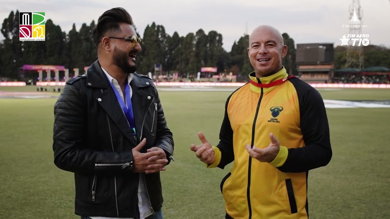 Joburg Buffaloes Head Coach Herschelle Gibbs interview | ZimAfro T10