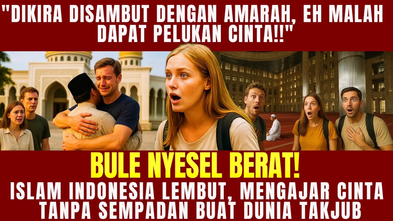 “BULE NYESEL PARAH!! DIKIRA ISLAM KERAS, EH MALAH DAPAT PELUKAN CINTA!!”