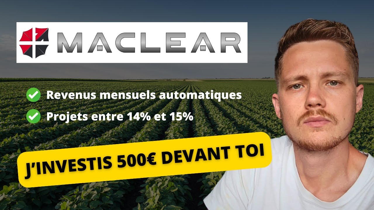 Combien je gagne d'int&eacute;r&ecirc;ts mensuels avec MACLEAR ? 📈🤑