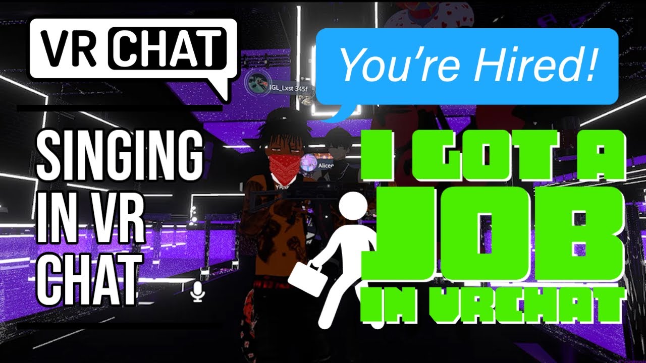 Singing to Strangers in VR Chat! | I got my first job in the Metaverse!